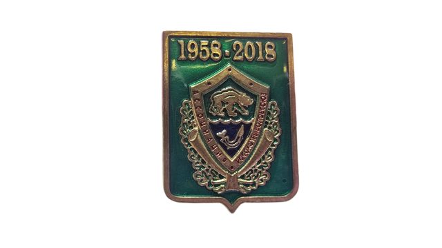 Значок прямоугольный с логотипом РОРС 1958-2018